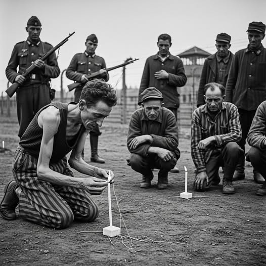 Soap candle – Mauthausen, May 1945 .US